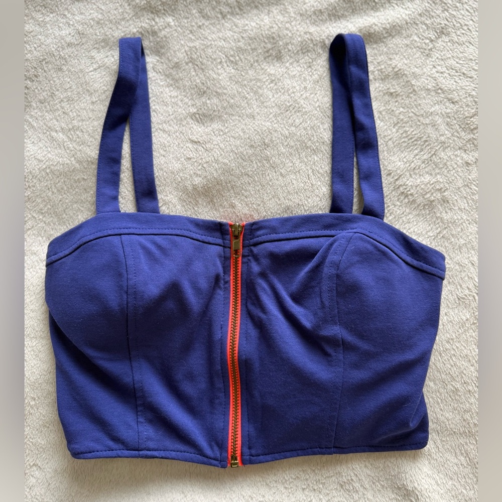 Lush Royal Blue Crop Top